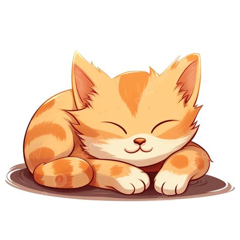 귀여운 만화 잠자는 고양이 Png 파일 Png 파일 고양이 Png 일러스트 및 이미지 에 대한 무료 다운로드 Pngtree