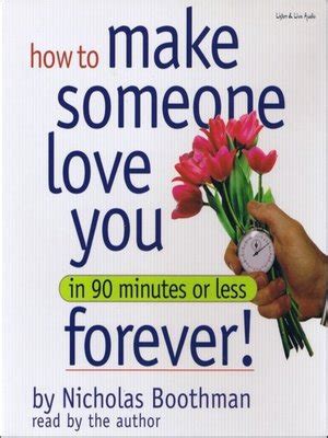 Response to how to make someone unfollow you. How to Make Someone Love You Forever! by Nicholas Boothman ...