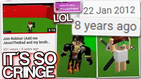I Found My First Ever Roblox Youtube Video Its So Cringe Youtube