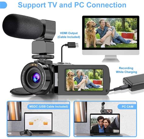 Video Camera 27k Camcorder Ultra Hd 36mp Vlogging Camera For Youtube