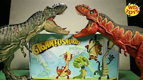 Gigantosaurus Vs T Rex 2 Huge Box New Dinosaur Adventure