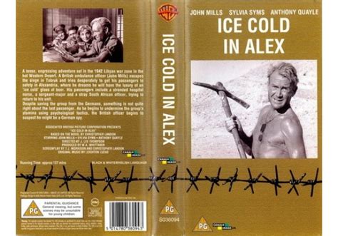 Ice Cold In Alex 1958 On Warner Home Video United Kingdom Vhs Videotape