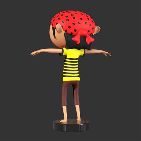 3d Model Cute Pirate Boy Stylized Character Vr Ar Low