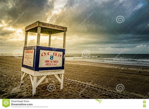 Closeup Ocean City Lifeguard Stand At Sunrise Download From Over 46