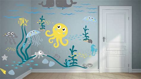 Underwater Mural As A Way To Decorate Your Childs Room