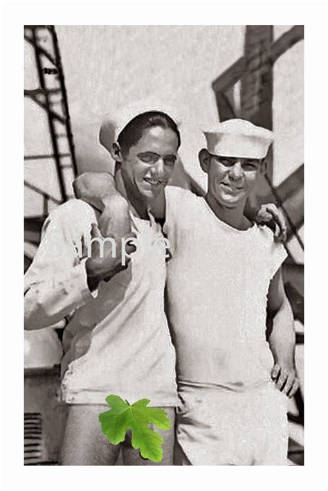 Vintage 1940s Photo Reprint Nude Sailor Holds Hands With Etsy Uk