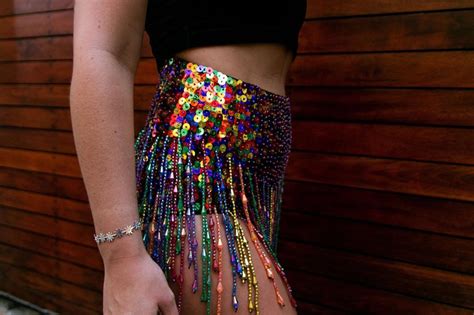 Colorful Sequin Festival Shorts With Multi Color Tassels Etsy Sequin