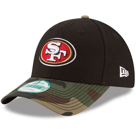 San Francisco 49ers New Era The League 9forty Adjustable Hat Blackcamo