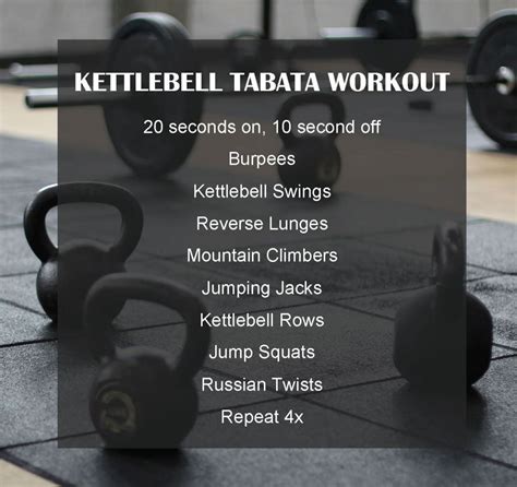 Kettlebell Tabata Workout Artofit