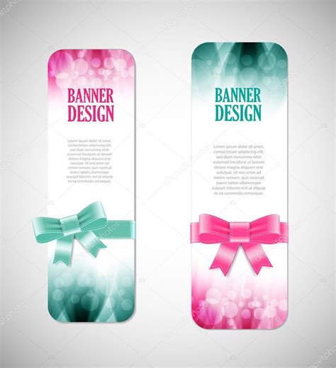 Colorful Vector Banners With Elegant Backgrounds — Stock Vector