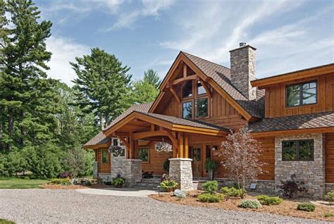 The property is an ideal base for a fishing holiday, with the host happy to offer free fishing advice. Eagle River, Wisconsin Hybrid Log Home | by PrecisionCraft