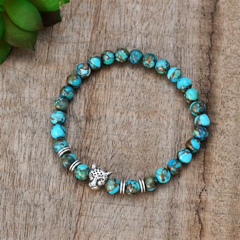 6mm 8mm turquoise bracelet genuine turquoise beads bracelets etsy