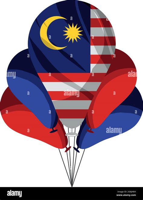 Malaysia Flag In Balloons Stock Vector Image And Art Alamy