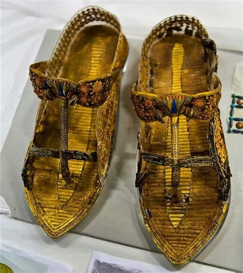 History Defined On Twitter The Golden Sandals Of King Tutankhamun 18th Dynasty Egyptian