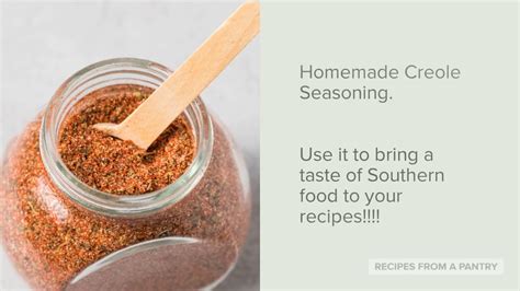How To Make Creole Seasoning Recipe Youtube