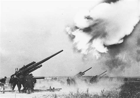 88mm Flak 18 Battery In Action R88mm