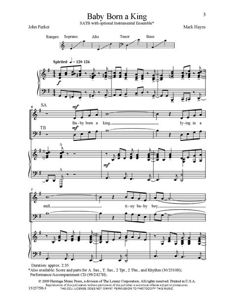 The end of the rainbow (1974) richard thompson has written some pretty grim songs it mixes exaltation with the sounds of a baby being born. Baby Born a King (SATB ) by John Parker & Ma | J.W. Pepper Sheet Music (avec images) | Musique