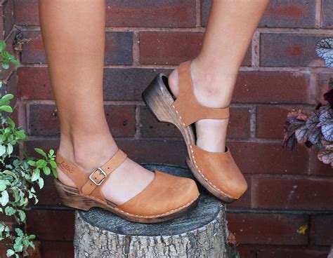 Swedish Clogs Sweden Low Wood Brown Oiled Nubuck Leather Lotta Etsy Clogs Swedish Clogs