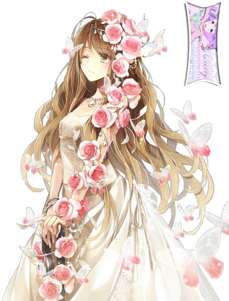 Anime Flower Bridal Girl Extracted Bycielly By Ciellyphantomhive On