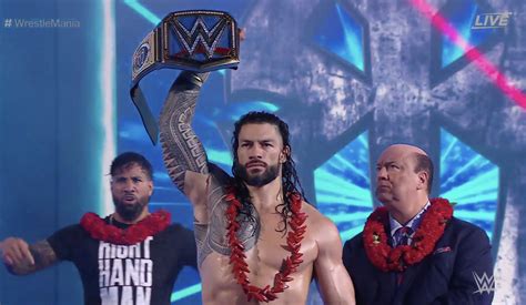 Roman Reigns Retains The Universal Title At Wwe Wrestlemania