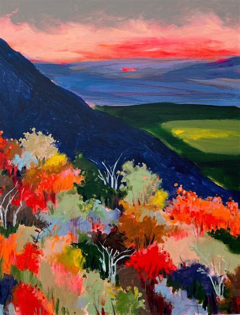 Rebecca Klementovich Dawn Over The Foliage Original Painting For