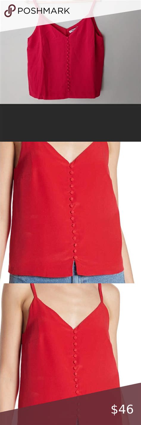 Madewell Silk Button Front Camisole Camisole Clothes Design Silk