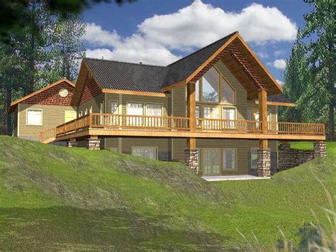 Log Cabins With Walkout Basements Walkout Basement House Plans
