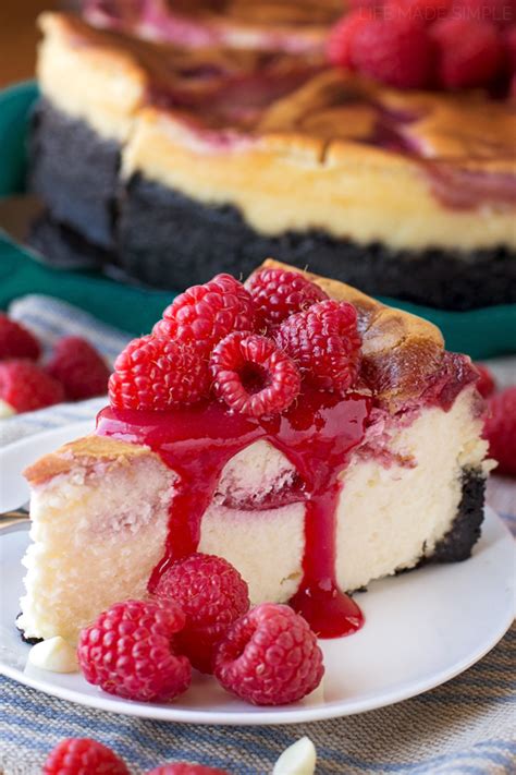 White Chocolate Raspberry Cheesecake Life Made Simple