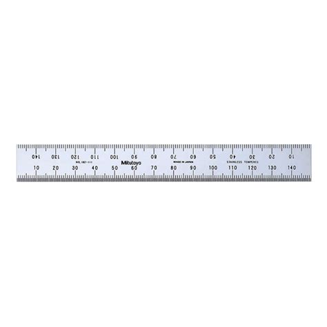 Mitutoyo 182 111 Steel Rule Wide Rigid Rule Metric 150mm Dml