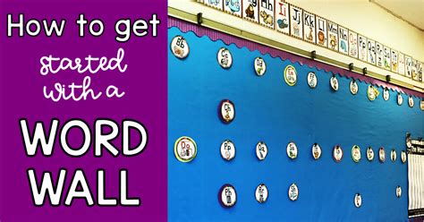 Getting Started With A Word Wall In The Primary Classroom Hanging