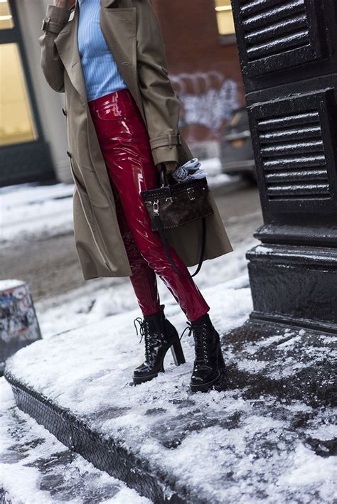 3 Bold Ways To Rock Patent Leather Pants Bloglovin Fashion Patent