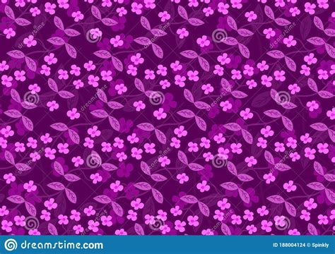 Flower Pattern Background Wallpaper For Design Layout Stock