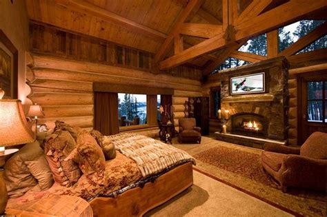Southland has log home plans and log cabin plans below that can be used as a starting point for your dream log home. Awesome Log Cabin Bedroom... | Dream Home | Pinterest