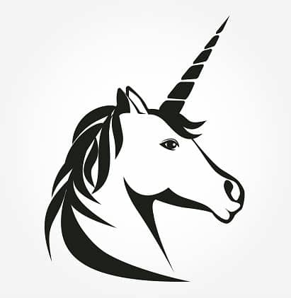 Den tampon kannst du nur einmal verwenden, der papperlacup wird immer wieder verwendet und hält bei guter pflege viele jahre. Einhornkopf Iconvektor Stilisierten Einhorn Porträt Emblem ...