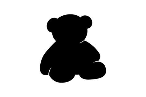 Download Teddy Bear Silhouette SVG Cut file by Creative Fabrica Crafts · Creative Fabrica