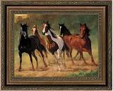 Framed Art Of Horses