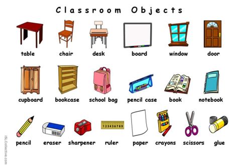 Classroom Objects English Esl Worksheets Pdf Doc