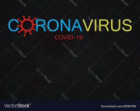 Covid 19 Coronavirus Logo Concept Design Isolated Vector Image