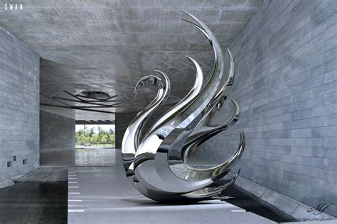 Swan Contemporary Modern Interior Design Sculpture