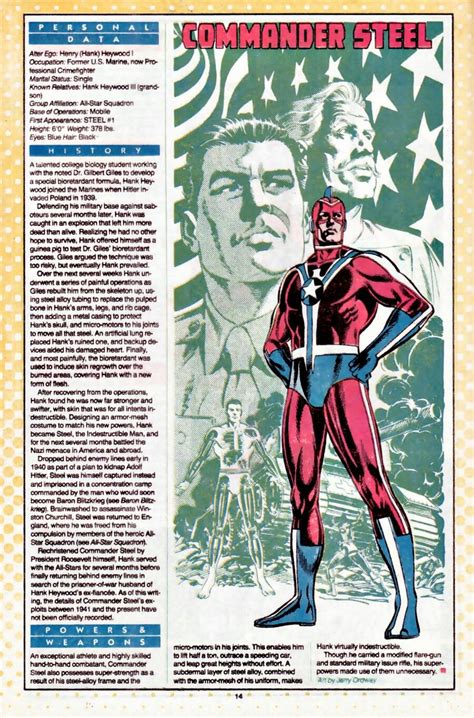 Commander Steel Marvel And Dc Characters Comic Book Characters Comic