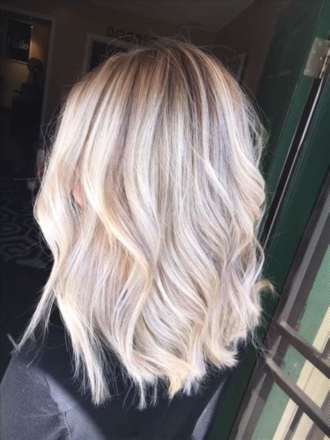 So, get yourself this stunning hairstyle before everyone else does. Platinum blonde with a lowlight for fall - insta ...