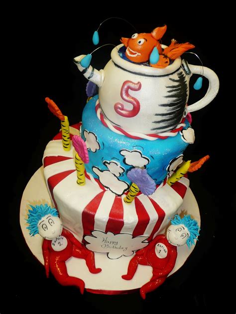 Baking With Roxanas Cakes Dr Seuss Themed Birthday Cake