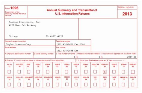 Printable Form 1096 1096 Form Printable Template Tax Forms 1099 Tax