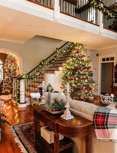 The mantel and tree at martha's seal harbor, maine, home are decorated with pinecone garlands and ornaments. 50 Christmas Decorating Ideas for a Joyful Holiday Home 2020