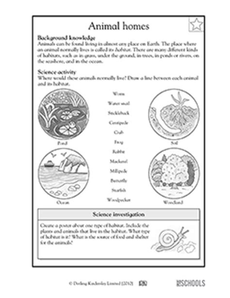 Worksheets set to help out third grade level students with reading comprehension skills. 3rd grade, 4th grade Science Worksheets: Animal habitats ...