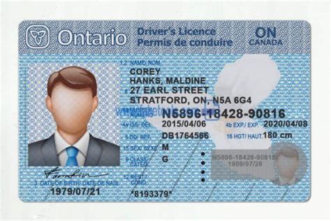 Ontario Drivers License Template Photoshop Naarepair