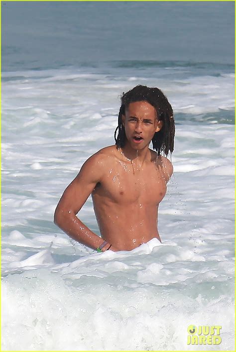 Jaden Smith Goes Shirtless Wears His Underwear At The Beach Photo
