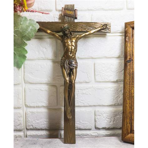 10h Inri Jesus Christ Crucified On The Cross Wall Hanging Catholic Crucifix