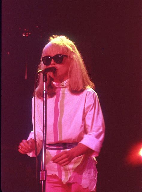 Los Angeles November 1977 Singer Debbie Harry Of The New Wave Pop Band Blondie Performs