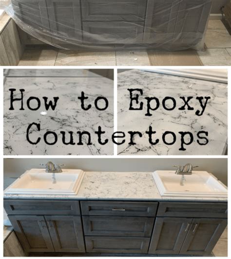 How To Faux Marble A Countertop With Epoxy Lets Paint Furniture